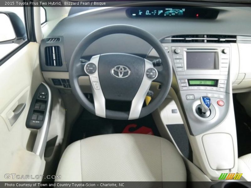 Blizzard Pearl / Bisque 2015 Toyota Prius Two Hybrid