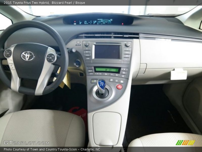 Blizzard Pearl / Bisque 2015 Toyota Prius Two Hybrid