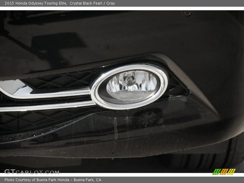 Crystal Black Pearl / Gray 2015 Honda Odyssey Touring Elite