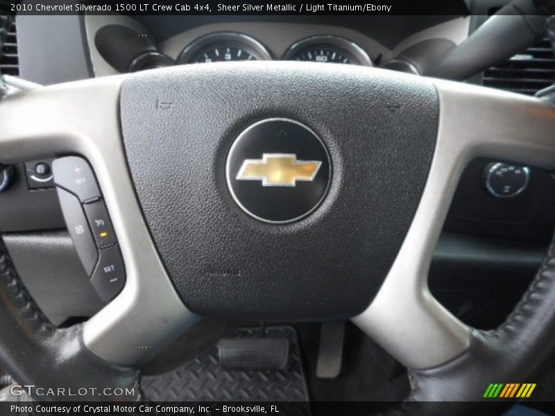 Sheer Silver Metallic / Light Titanium/Ebony 2010 Chevrolet Silverado 1500 LT Crew Cab 4x4