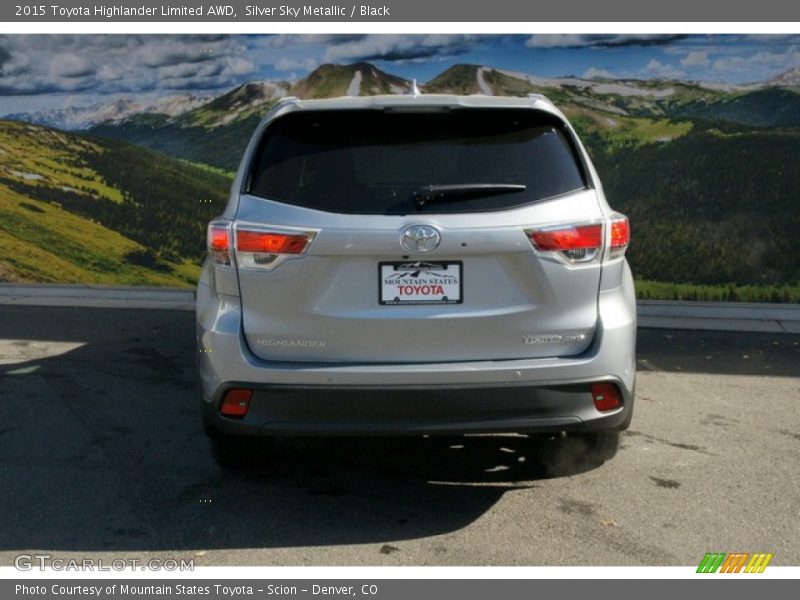 Silver Sky Metallic / Black 2015 Toyota Highlander Limited AWD
