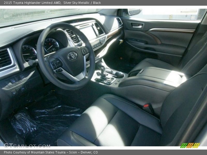 Silver Sky Metallic / Black 2015 Toyota Highlander Limited AWD