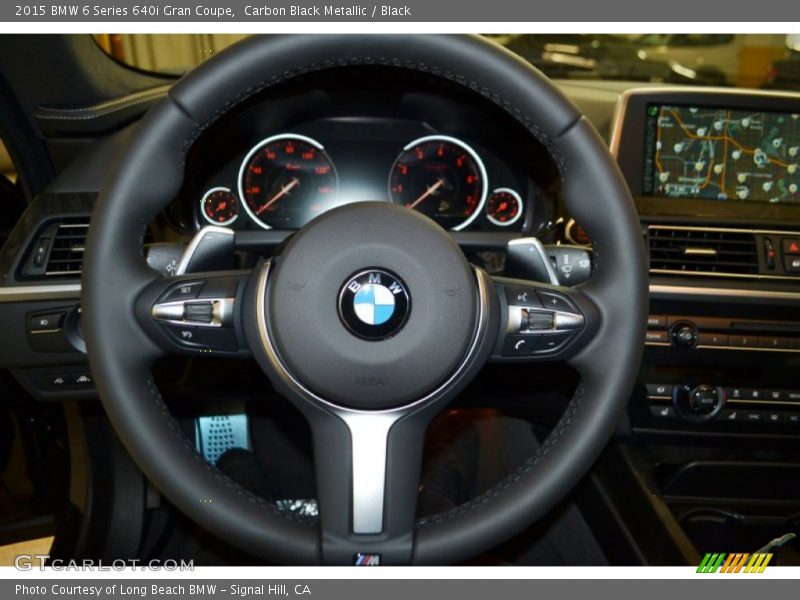 Carbon Black Metallic / Black 2015 BMW 6 Series 640i Gran Coupe