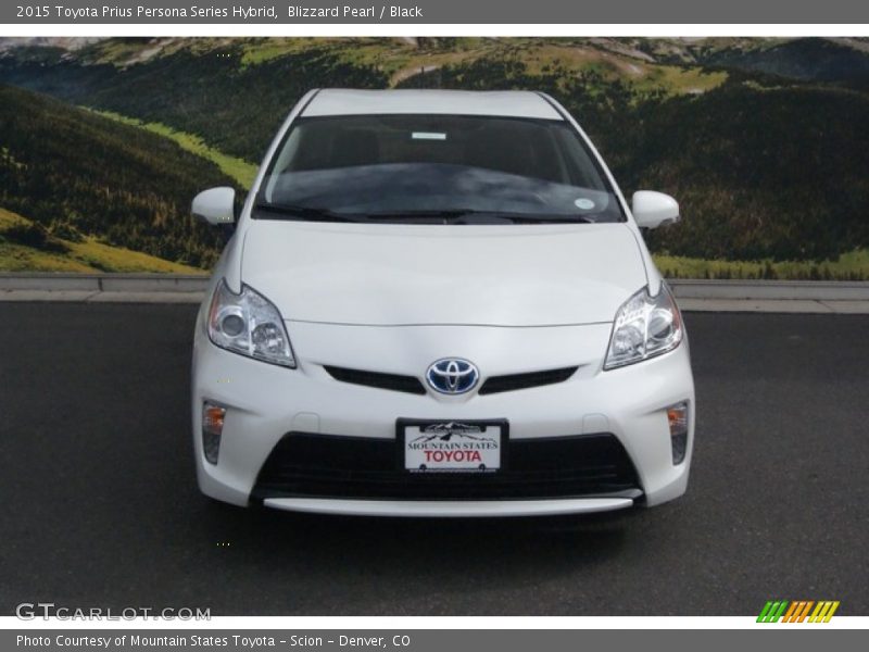 Blizzard Pearl / Black 2015 Toyota Prius Persona Series Hybrid
