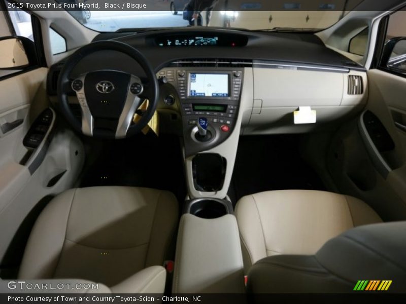 Black / Bisque 2015 Toyota Prius Four Hybrid