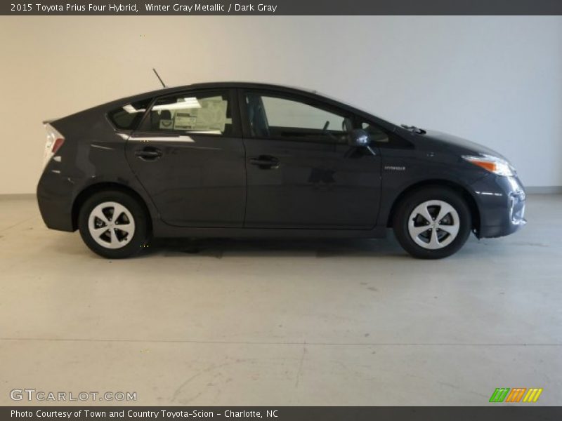 Winter Gray Metallic / Dark Gray 2015 Toyota Prius Four Hybrid