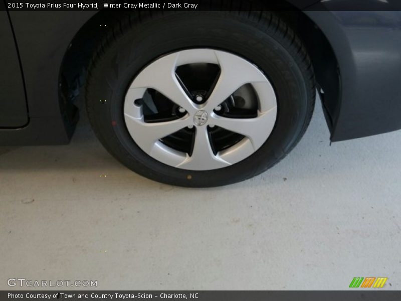 Winter Gray Metallic / Dark Gray 2015 Toyota Prius Four Hybrid