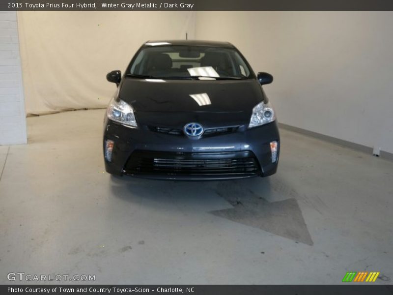 Winter Gray Metallic / Dark Gray 2015 Toyota Prius Four Hybrid