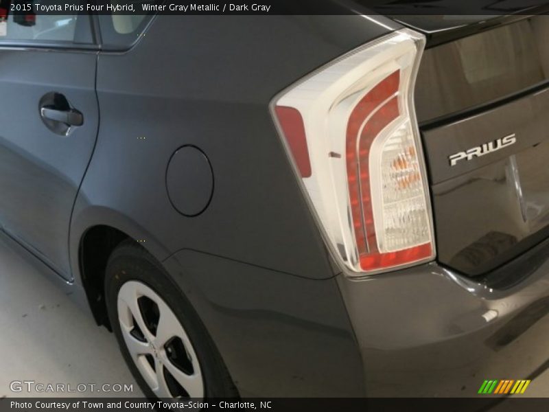 Winter Gray Metallic / Dark Gray 2015 Toyota Prius Four Hybrid