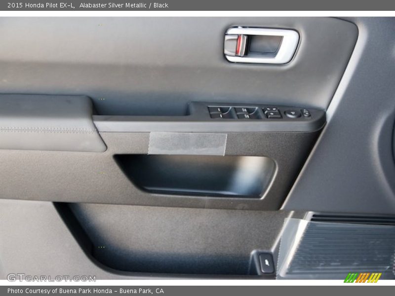 Alabaster Silver Metallic / Black 2015 Honda Pilot EX-L