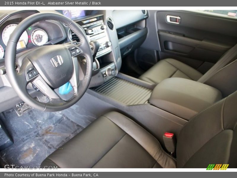 Alabaster Silver Metallic / Black 2015 Honda Pilot EX-L