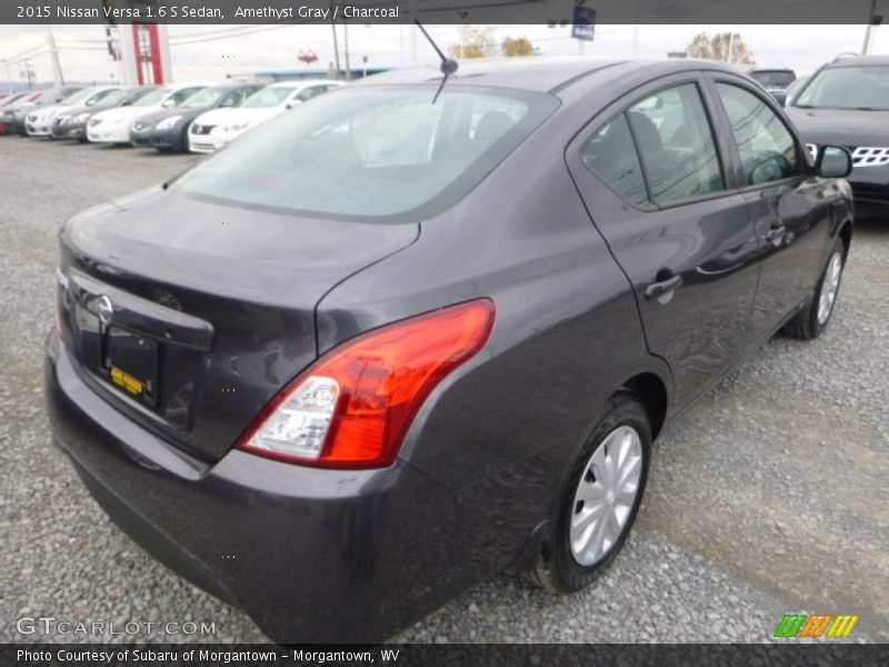 Amethyst Gray / Charcoal 2015 Nissan Versa 1.6 S Sedan
