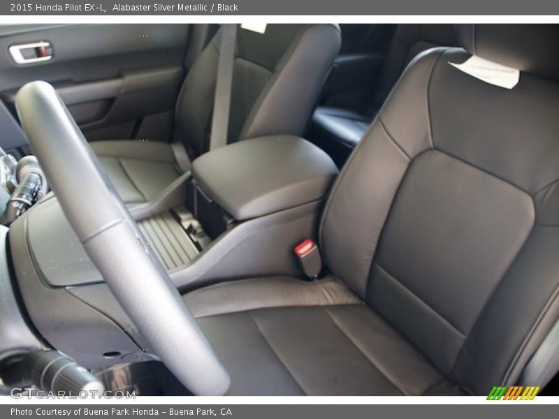 Alabaster Silver Metallic / Black 2015 Honda Pilot EX-L