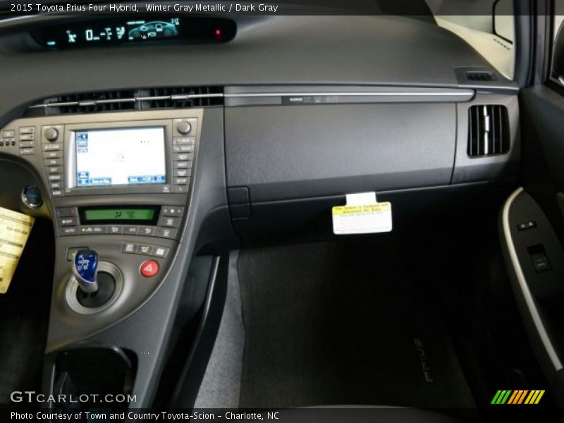 Winter Gray Metallic / Dark Gray 2015 Toyota Prius Four Hybrid