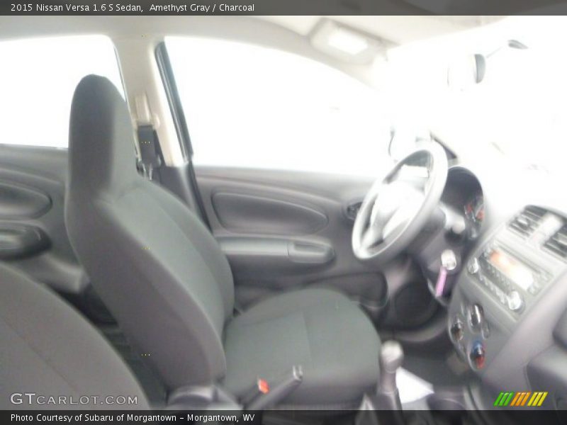 Amethyst Gray / Charcoal 2015 Nissan Versa 1.6 S Sedan