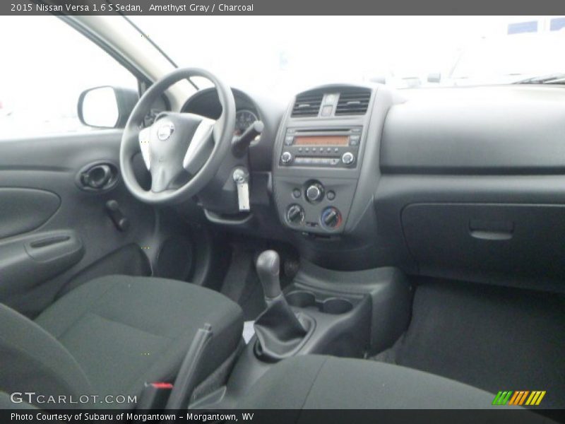 Amethyst Gray / Charcoal 2015 Nissan Versa 1.6 S Sedan