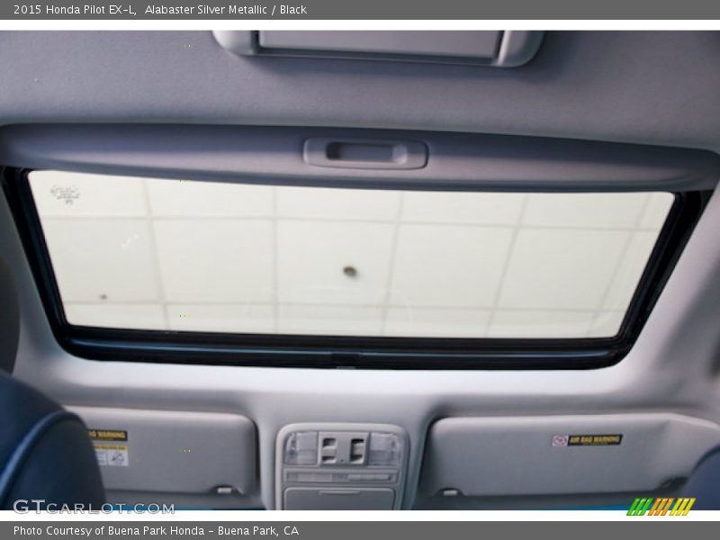 Alabaster Silver Metallic / Black 2015 Honda Pilot EX-L