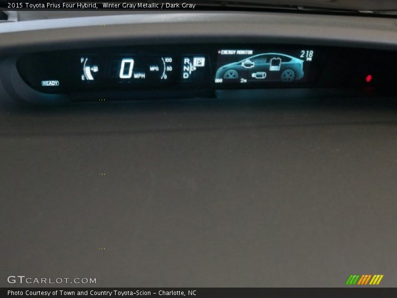 Winter Gray Metallic / Dark Gray 2015 Toyota Prius Four Hybrid