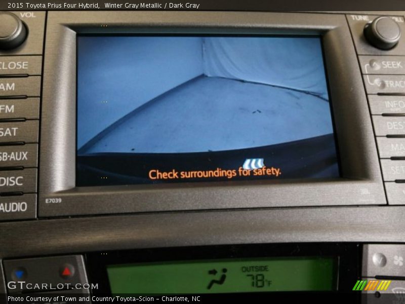 Winter Gray Metallic / Dark Gray 2015 Toyota Prius Four Hybrid