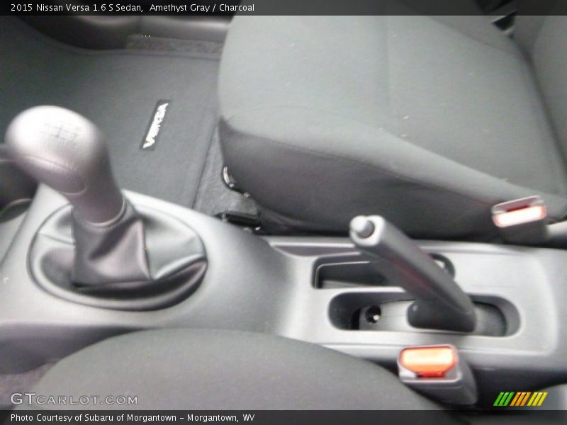 Amethyst Gray / Charcoal 2015 Nissan Versa 1.6 S Sedan