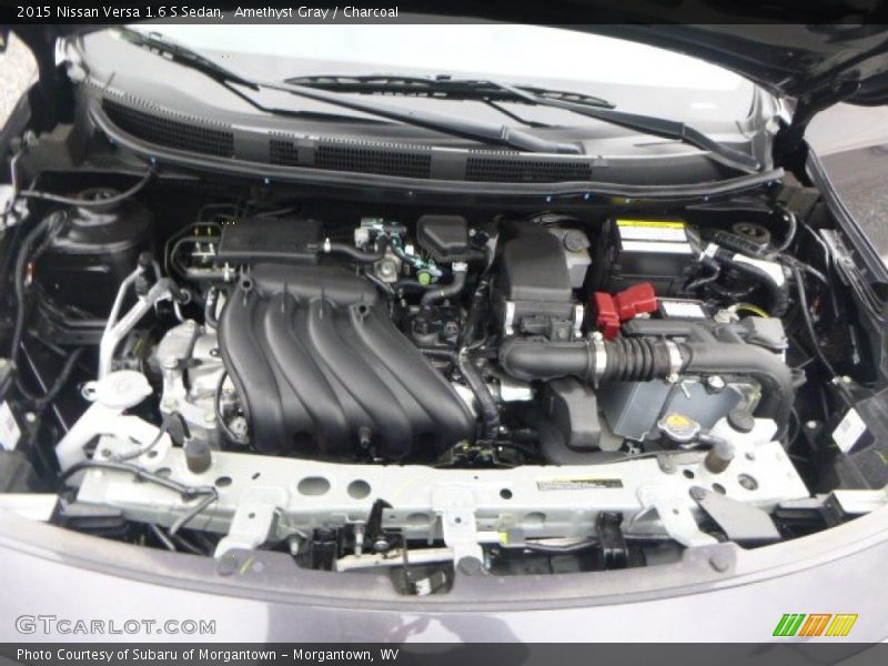 Amethyst Gray / Charcoal 2015 Nissan Versa 1.6 S Sedan