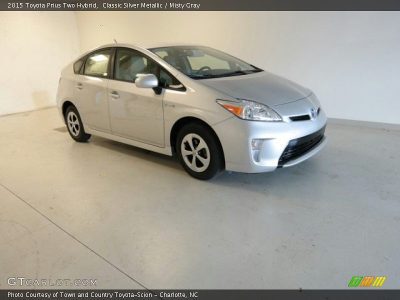 Classic Silver Metallic / Misty Gray 2015 Toyota Prius Two Hybrid