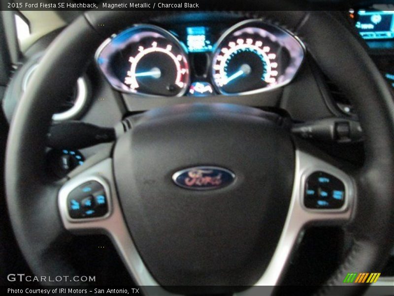 Magnetic Metallic / Charcoal Black 2015 Ford Fiesta SE Hatchback