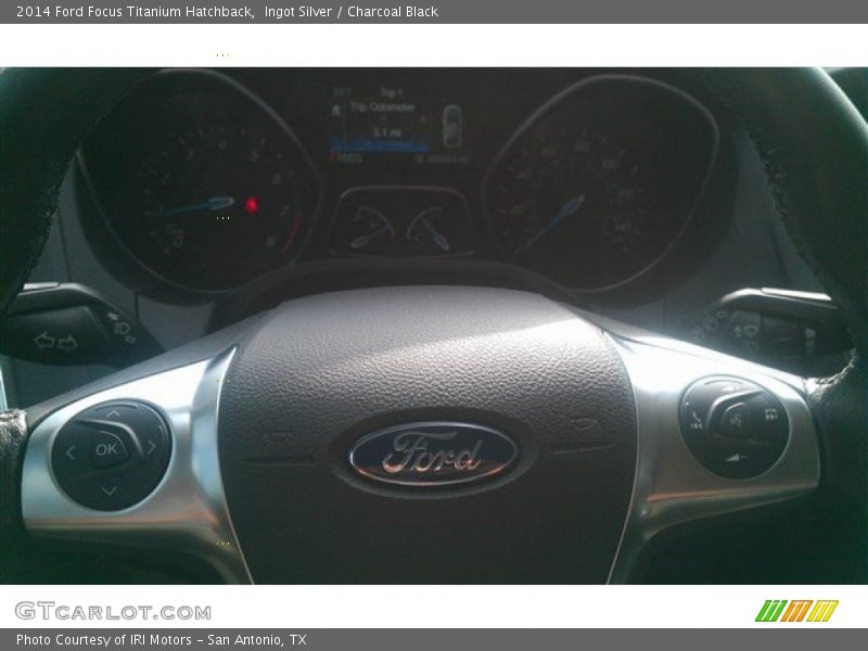 Ingot Silver / Charcoal Black 2014 Ford Focus Titanium Hatchback