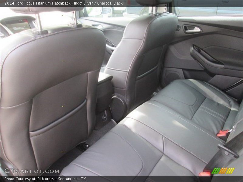Ingot Silver / Charcoal Black 2014 Ford Focus Titanium Hatchback