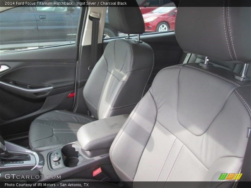 Ingot Silver / Charcoal Black 2014 Ford Focus Titanium Hatchback