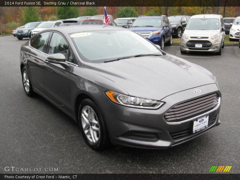 Sterling Gray / Charcoal Black 2014 Ford Fusion SE