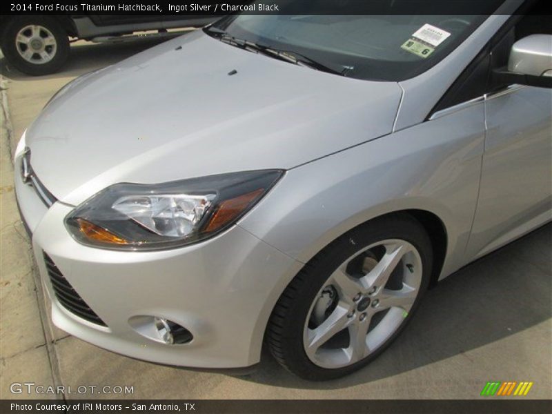 Ingot Silver / Charcoal Black 2014 Ford Focus Titanium Hatchback
