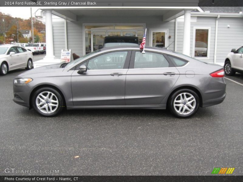 Sterling Gray / Charcoal Black 2014 Ford Fusion SE