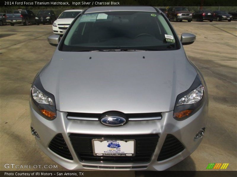 Ingot Silver / Charcoal Black 2014 Ford Focus Titanium Hatchback