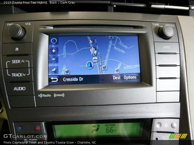Black / Dark Gray 2015 Toyota Prius Two Hybrid