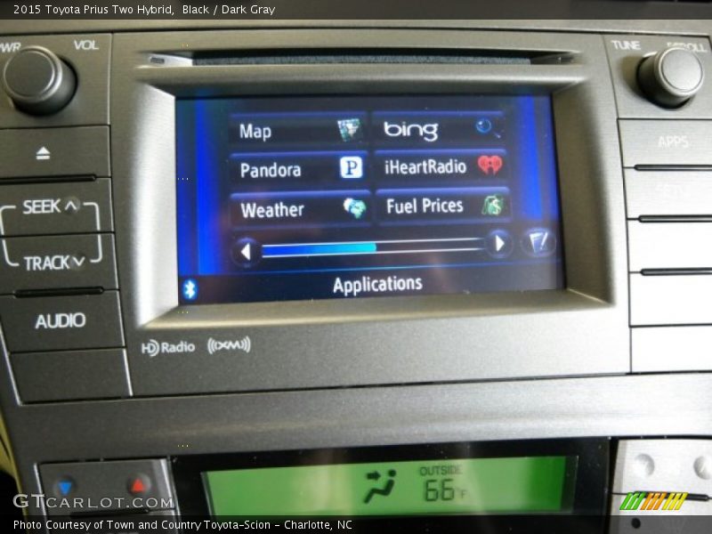Black / Dark Gray 2015 Toyota Prius Two Hybrid