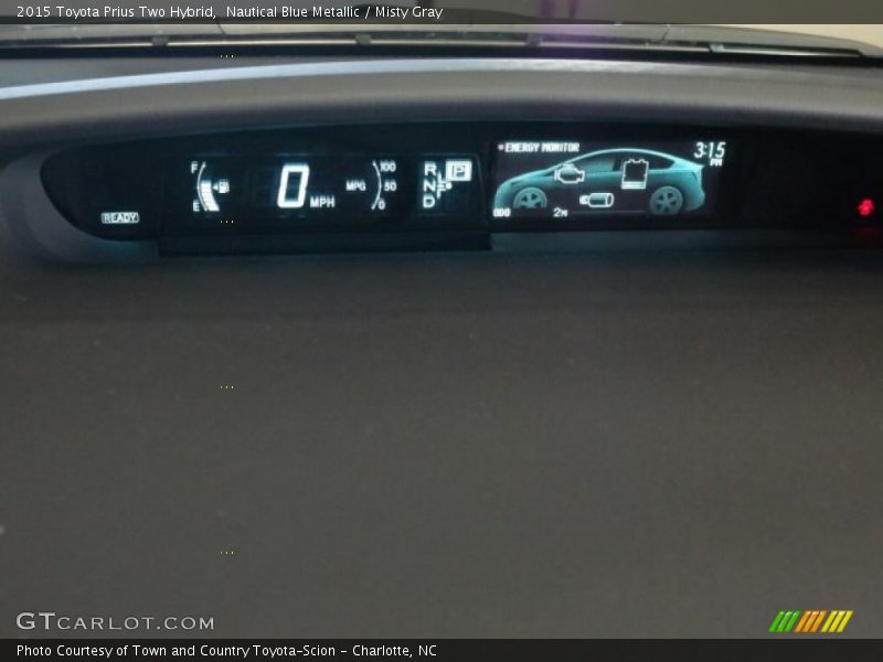 Nautical Blue Metallic / Misty Gray 2015 Toyota Prius Two Hybrid