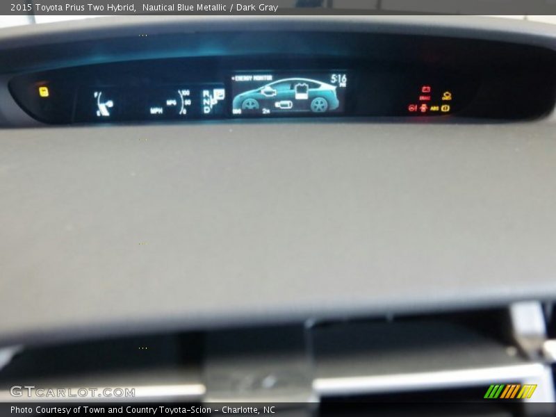 Nautical Blue Metallic / Dark Gray 2015 Toyota Prius Two Hybrid