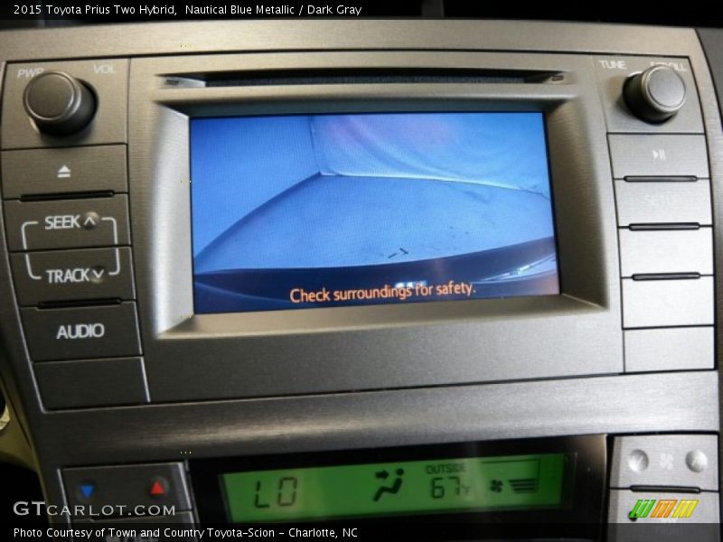 Nautical Blue Metallic / Dark Gray 2015 Toyota Prius Two Hybrid
