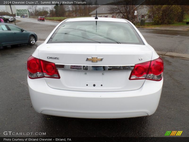 Summit White / Medium Titanium 2014 Chevrolet Cruze LT
