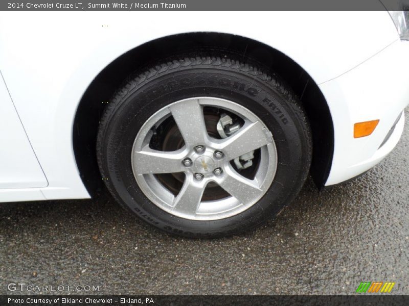 Summit White / Medium Titanium 2014 Chevrolet Cruze LT