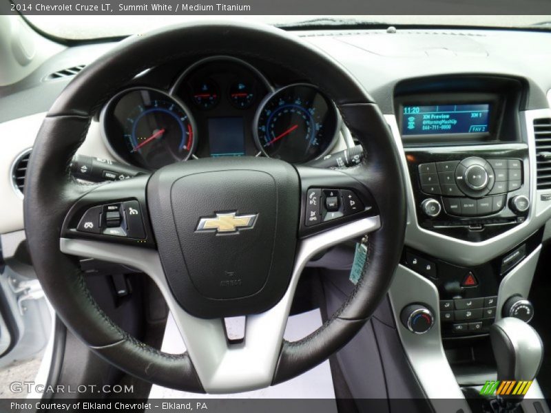Summit White / Medium Titanium 2014 Chevrolet Cruze LT