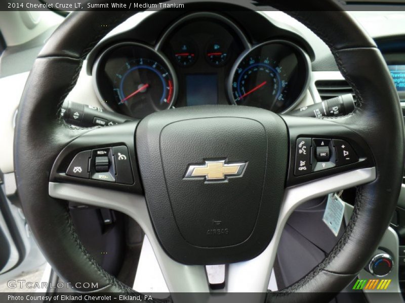 Summit White / Medium Titanium 2014 Chevrolet Cruze LT