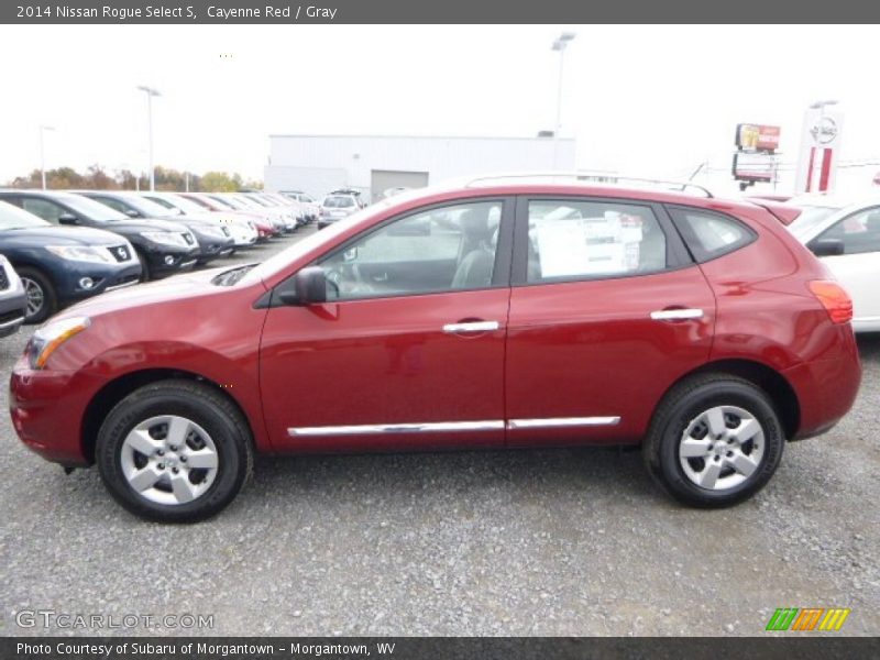 Cayenne Red / Gray 2014 Nissan Rogue Select S