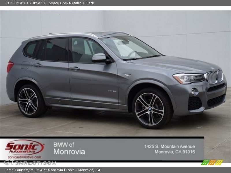 Space Grey Metallic / Black 2015 BMW X3 xDrive28i