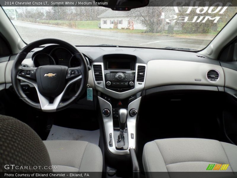 Summit White / Medium Titanium 2014 Chevrolet Cruze LT