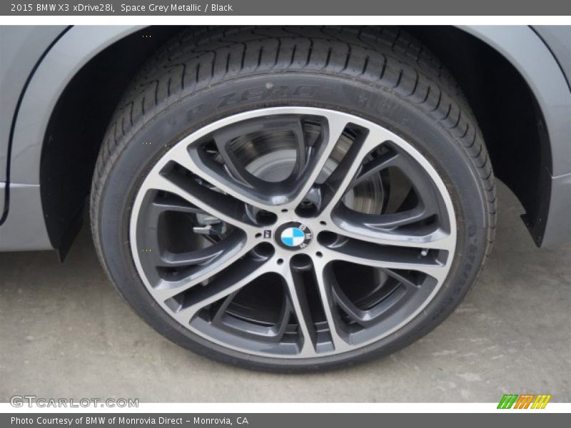 Space Grey Metallic / Black 2015 BMW X3 xDrive28i