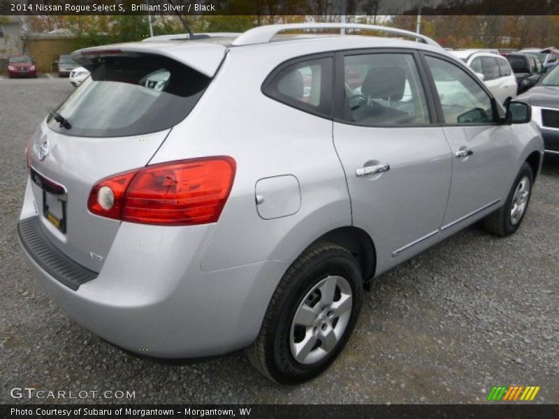 Brilliant Silver / Black 2014 Nissan Rogue Select S