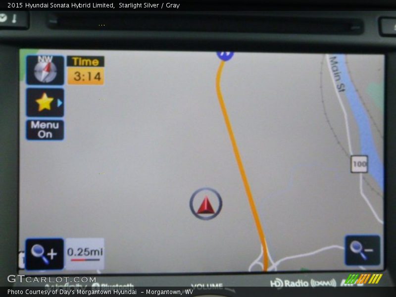 Starlight Silver / Gray 2015 Hyundai Sonata Hybrid Limited