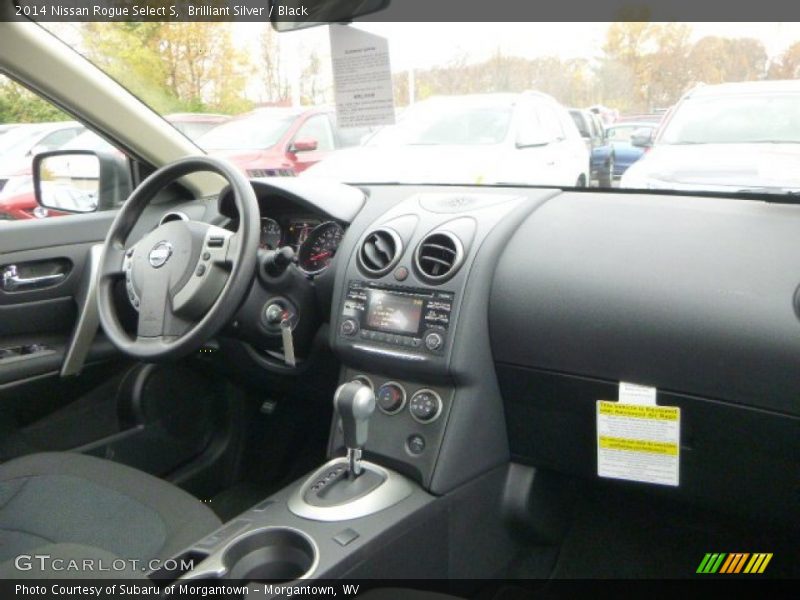 Brilliant Silver / Black 2014 Nissan Rogue Select S